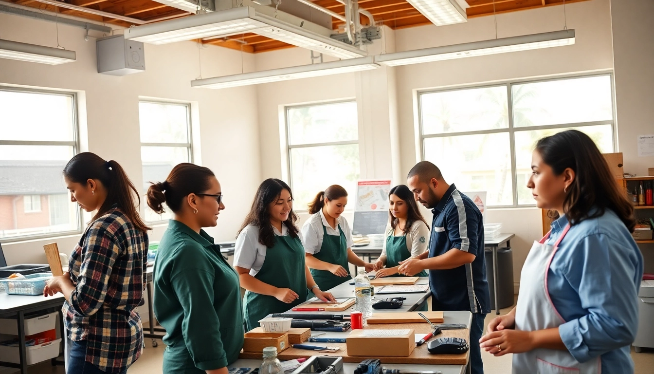 Engage with trade schools in Hawaii through hands-on training in a professional learning environment.