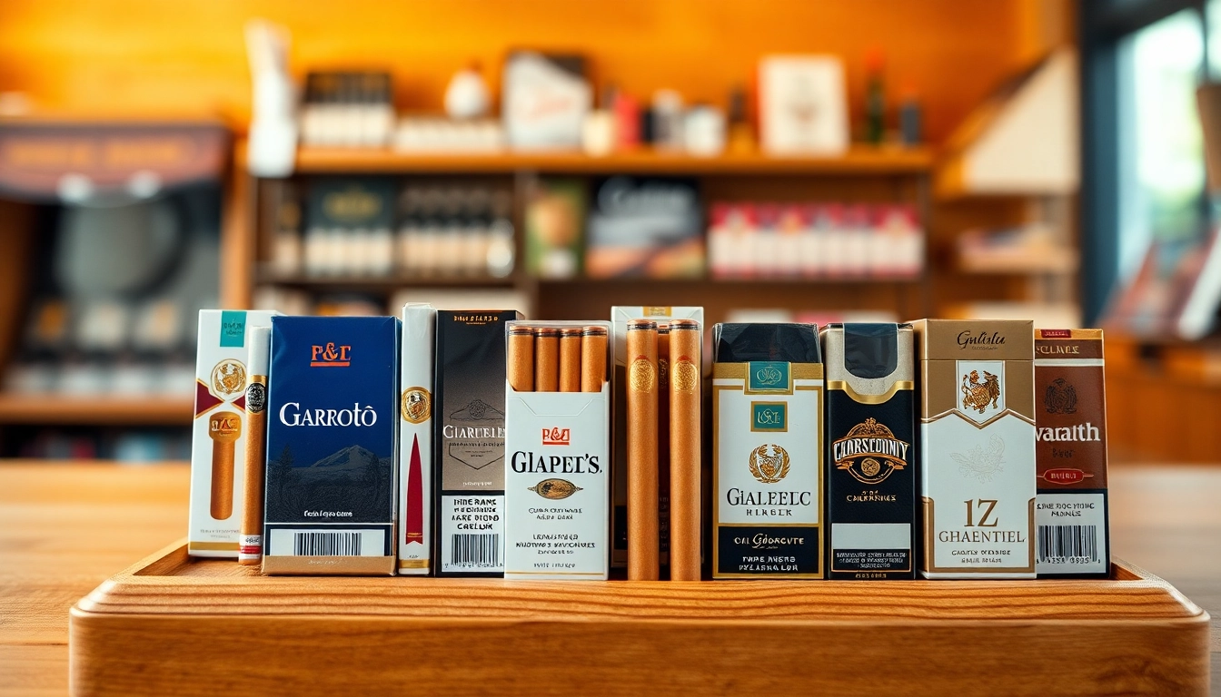 Browse premium cigarettes at https://bureenok.com presented beautifully on display.