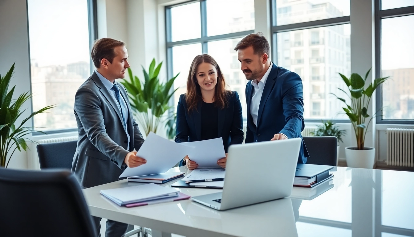 Tax Consultants in Kenya collaborating in a modern office to offer expert advice.