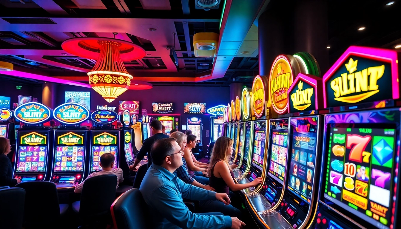 Menangkan jackpot di slot777 dengan mesin slot yang berkilauan dan pemain yang bersemangat.