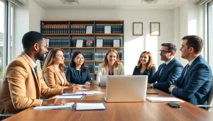 Consulting legal advice at https://www.fisher-wilsey-law.com, showcasing a professional team in action.
