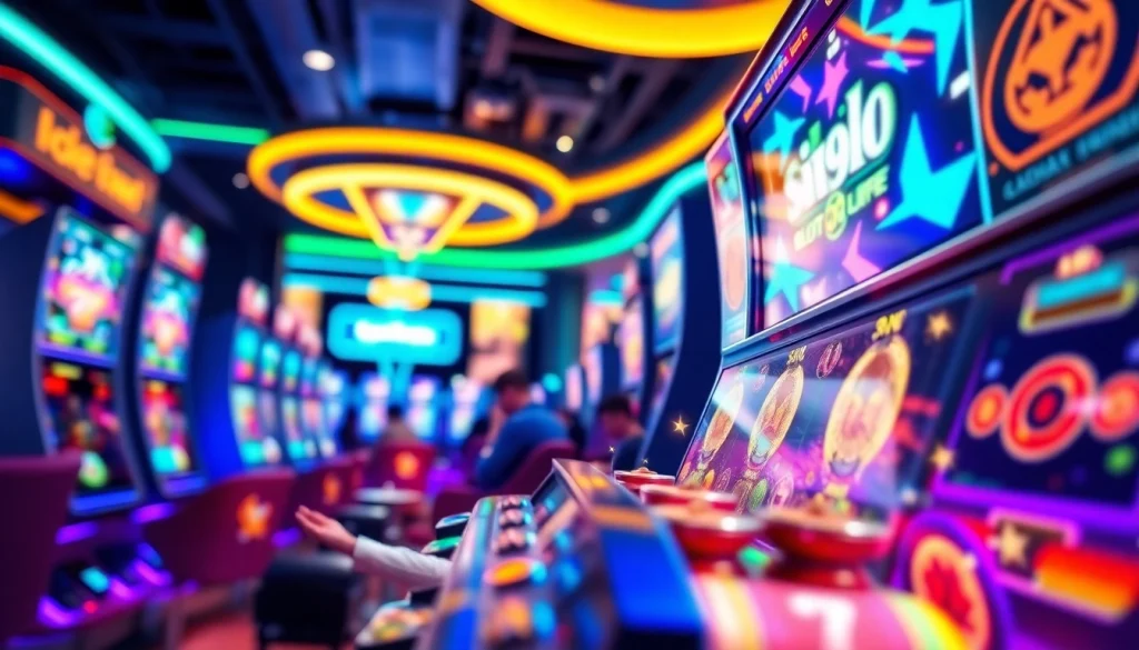 Menampilkan pengalaman bermain lipat4d dengan mesin slot modern yang berwarna-warni.