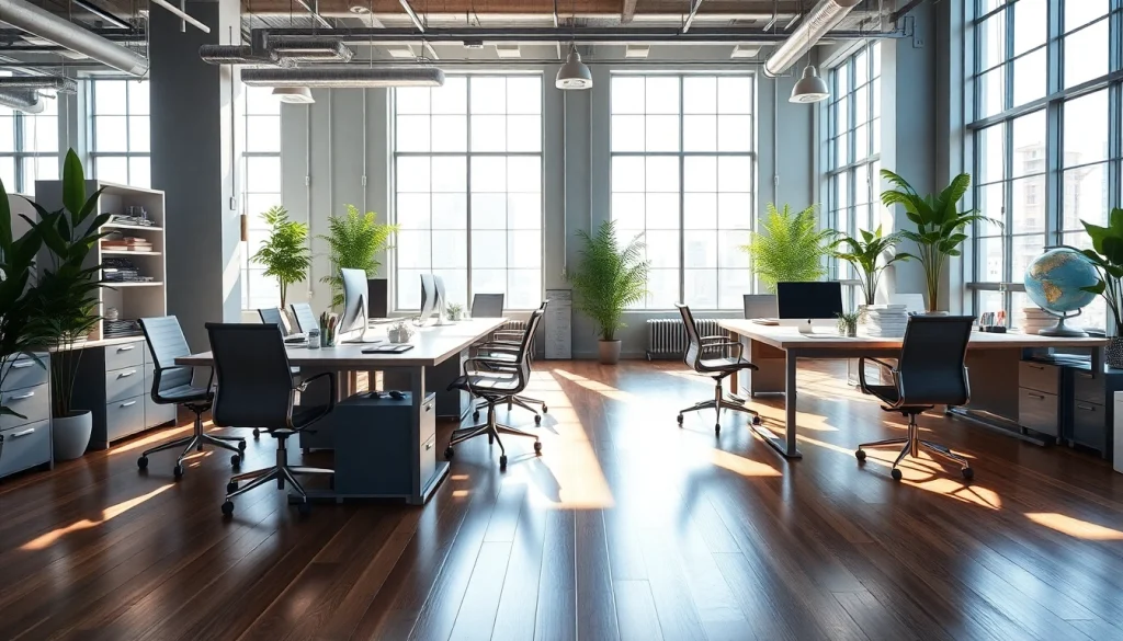 Maximize industrial leasing potential in a professional office environment with modern design.