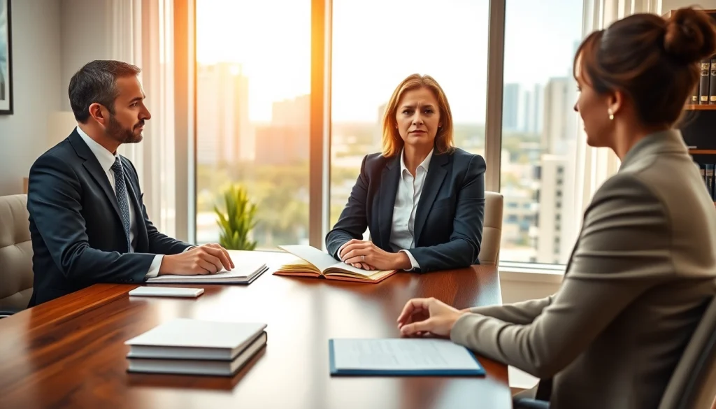 Consultation with Plantation, Boca Raton & Aventura Probate Lawyer highlighting a caring attorney guiding a client.