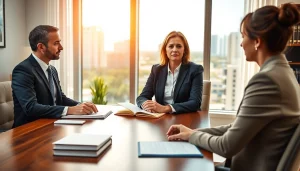 Consultation with Plantation, Boca Raton & Aventura Probate Lawyer highlighting a caring attorney guiding a client.