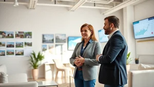 Beratung durch den besten Immobilienmakler auf https://immobilienmakler-bester.de in modernem Büro.