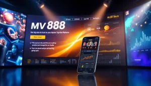MV88 online gambling interface showcasing secure transactions and promotions
