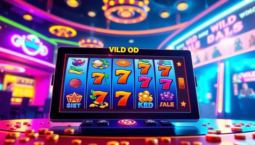 Main focus on virus4d slot dengan grafik slot yang menarik dan latar belakang bercahaya.