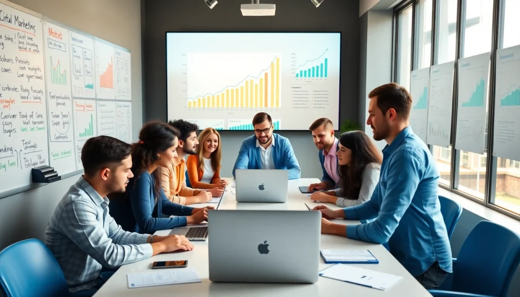 Enhance your digital marketing strategies with 79king’s expert team collaborating in a bright office.