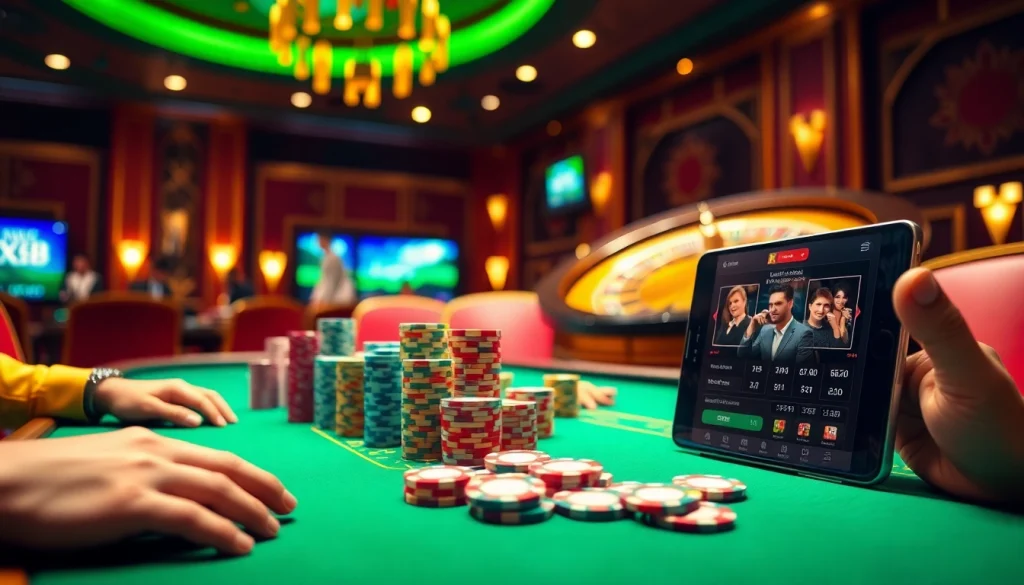 Experience the excitement of winning at https://xx88.now/ with vibrant poker gameplay in a luxurious casino setting.