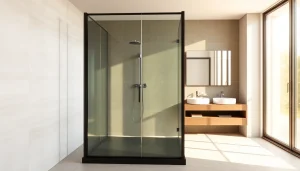 Examinez la paroi de douche sirhona contemporaine, offrant un design élégant et moderne.