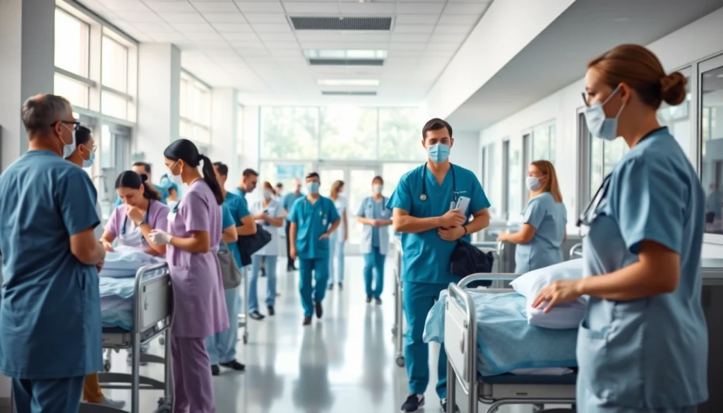 Medisch personeel in actie bij https://tweestedenziekenhuis.nl, zorgzaam en professioneel.