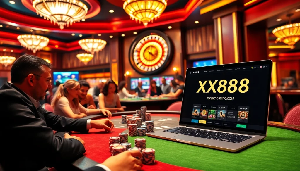 Experience the thrill of gambling with excitement at https://xx88casino.com/ as poker chips and cards hit the table.