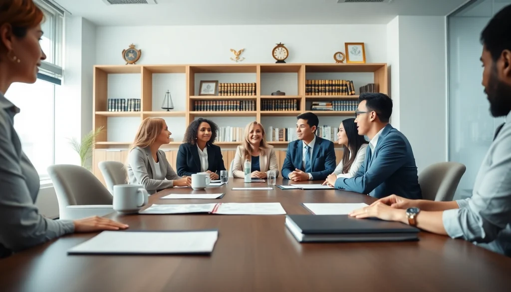 Engaging legal consultation at https://www.tnlmiami.com showcasing professionals discussing family law.