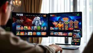 TV88 online gaming platform interface displaying rich games in a secure environment.