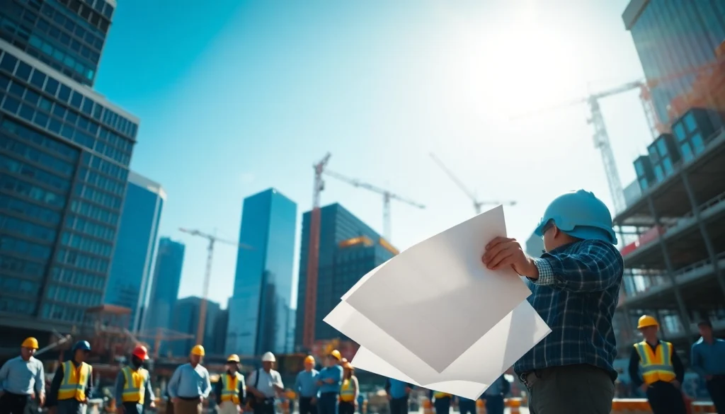 New York City Construction Manager leading a diverse team at an urban site