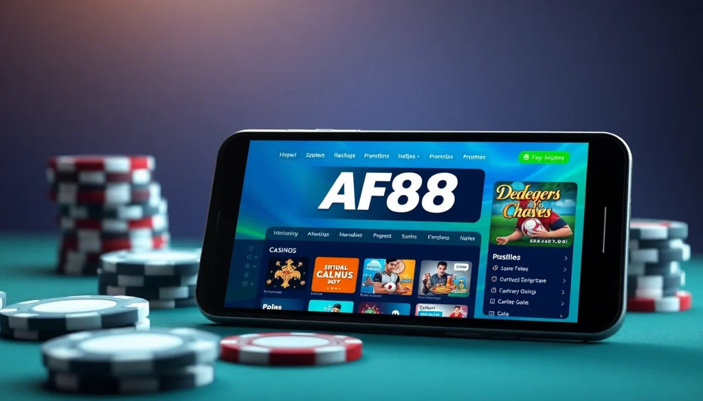 Experience seamless gambling with AF88's user-friendly online platform interface.