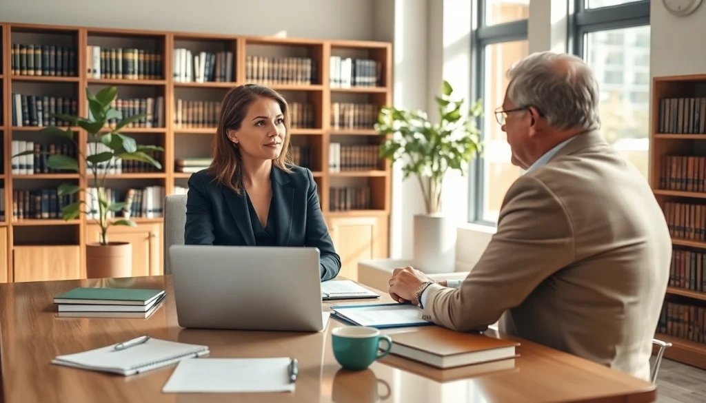 Consulting session at https://www.norcrosslawfirm.com with an experienced lawyer guiding a client through estate planning.
