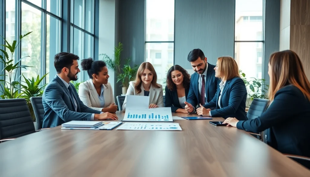 Quickplus Business Consultants team collaborating in a modern office for effective business solutions.