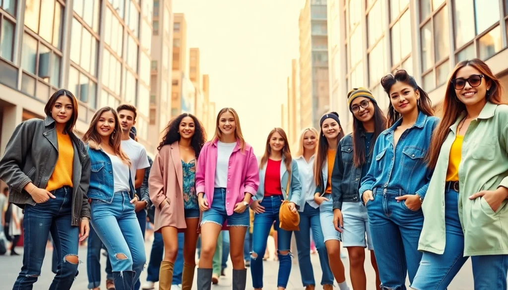 Discover trendy casual fashions at https://www.clothingcasual.com featuring models in vibrant outfits.