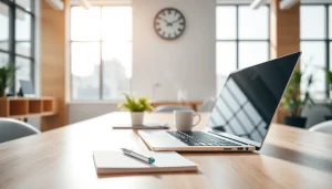 Verken https://www.stofnodig.nl met een professioneel werkruimte in een heldere kantooromgeving.