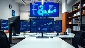 Showcasing the AI testing platform https://www.benchbot.ai in a modern tech workspace.