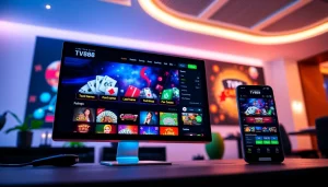 Experience the engaging TV88 online casino homepage showcasing diverse gaming options.