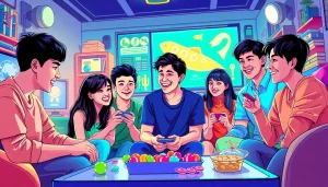 Mainkan koi800 game yang seru dengan teman dalam suasana bercahaya dan ceria.