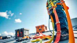 Säkerställ säkerheten med fallskydd och säkerhetsutrustning i arbete på hög höjd.