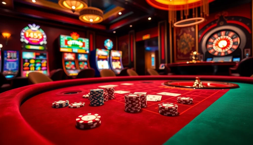 Experience the excitement at nhà cái 33win's luxurious casino with vibrant tables and thrilling games.