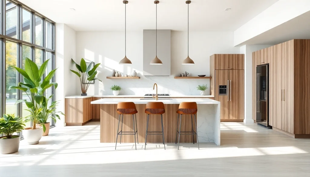 Home renovation showcasing a modern kitchen with bright layout and elegant finishes.