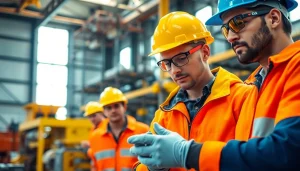 Personlig skyddsutrustning för bygg och industri skyddar arbetare på en byggarbetsplats.