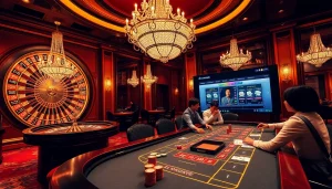 Experience thrilling gameplay at Bin88 casino with luxurious Baccarat and roulette tables.