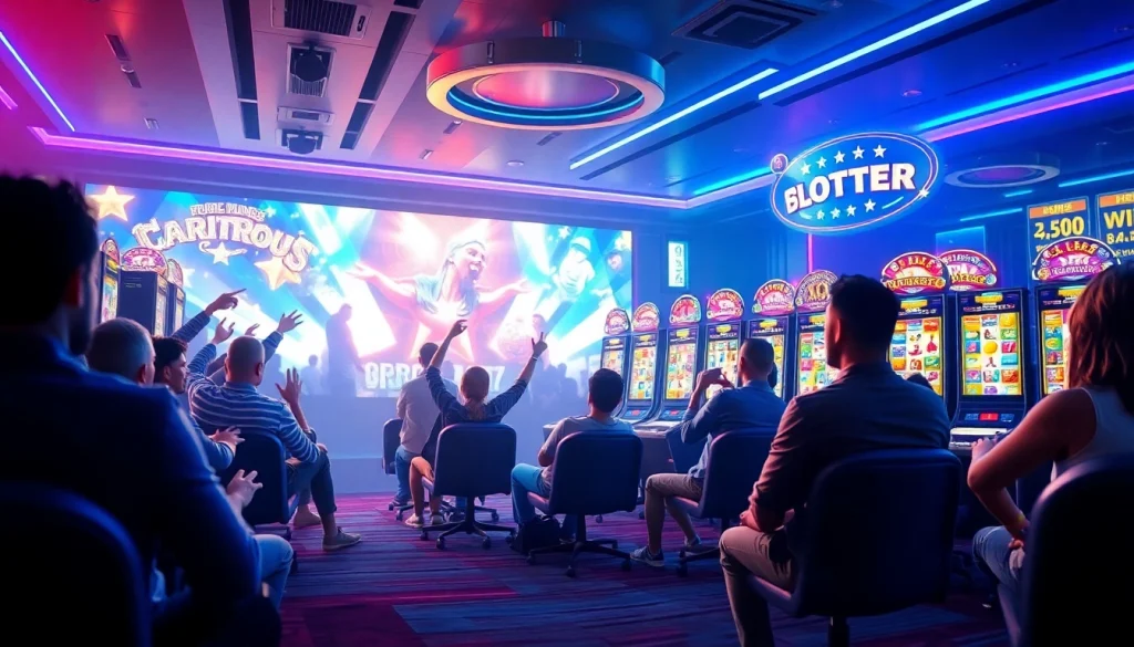 Exciting online gaming interface featuring hoki138 pro slot games with vibrant graphics and engaged players.