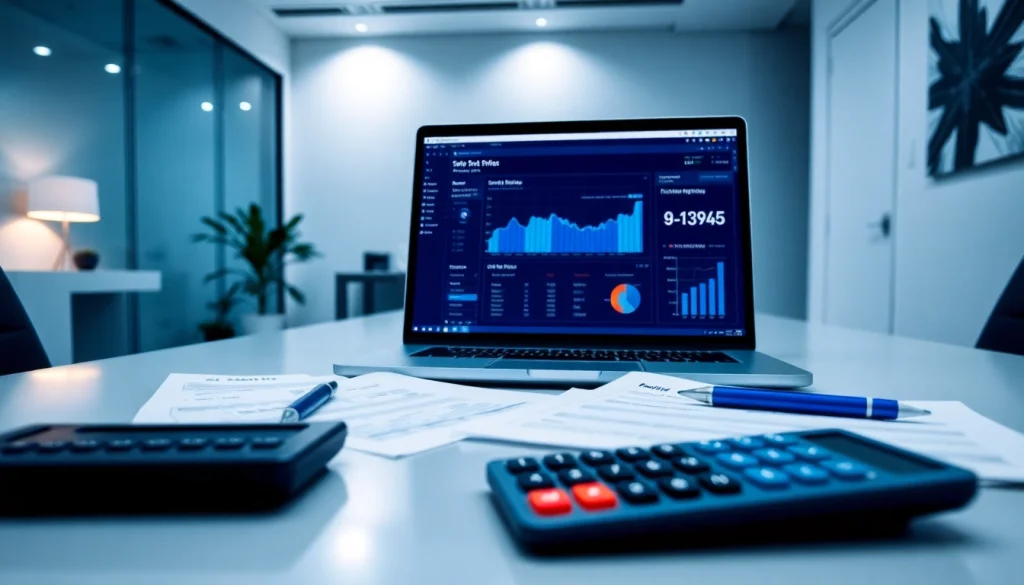 SMSF management in a professional finance office setting focused on retirement planning.