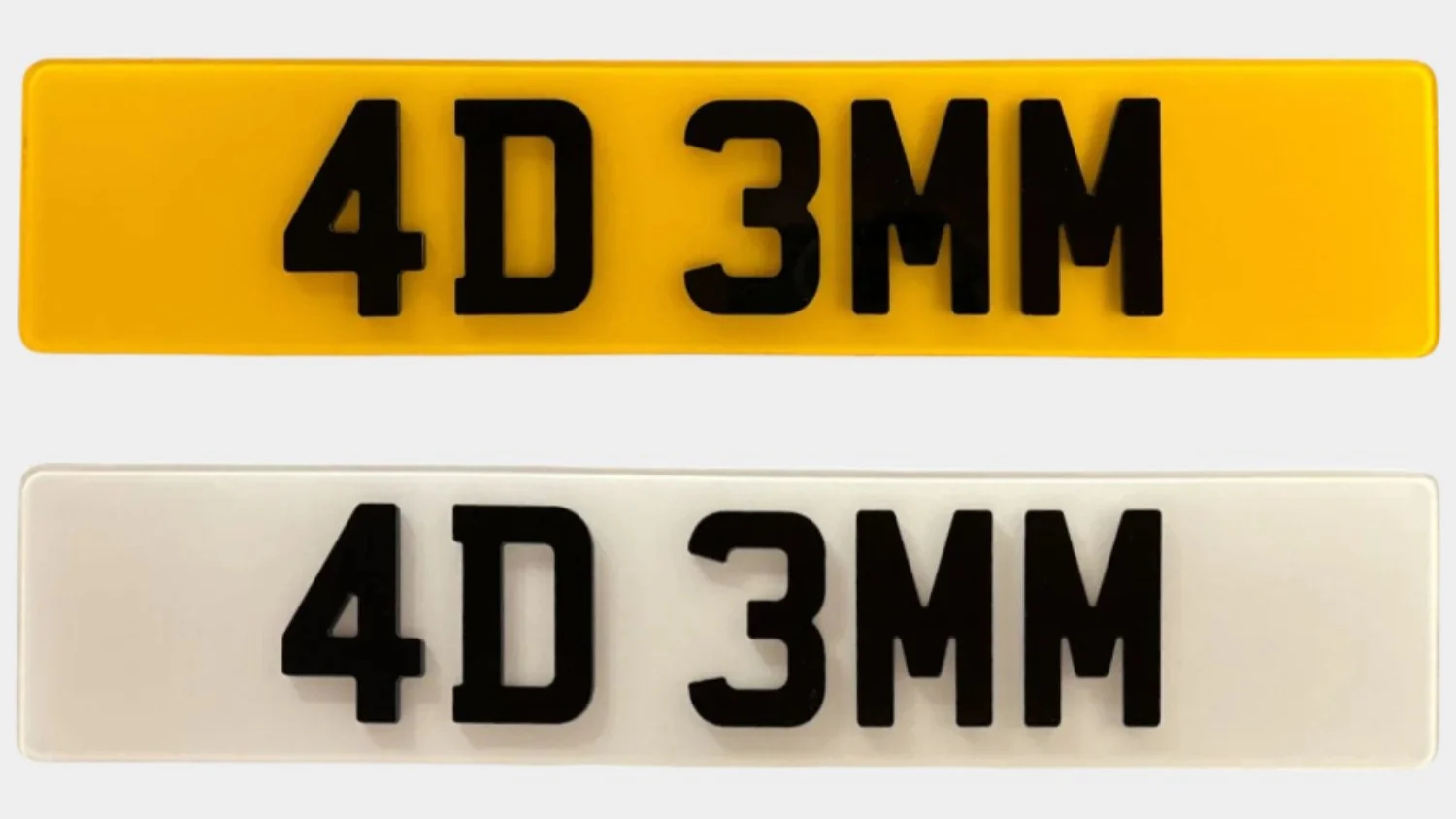 Custom 4D Gel Number Plates – Premium Quality | Legal Show Plates