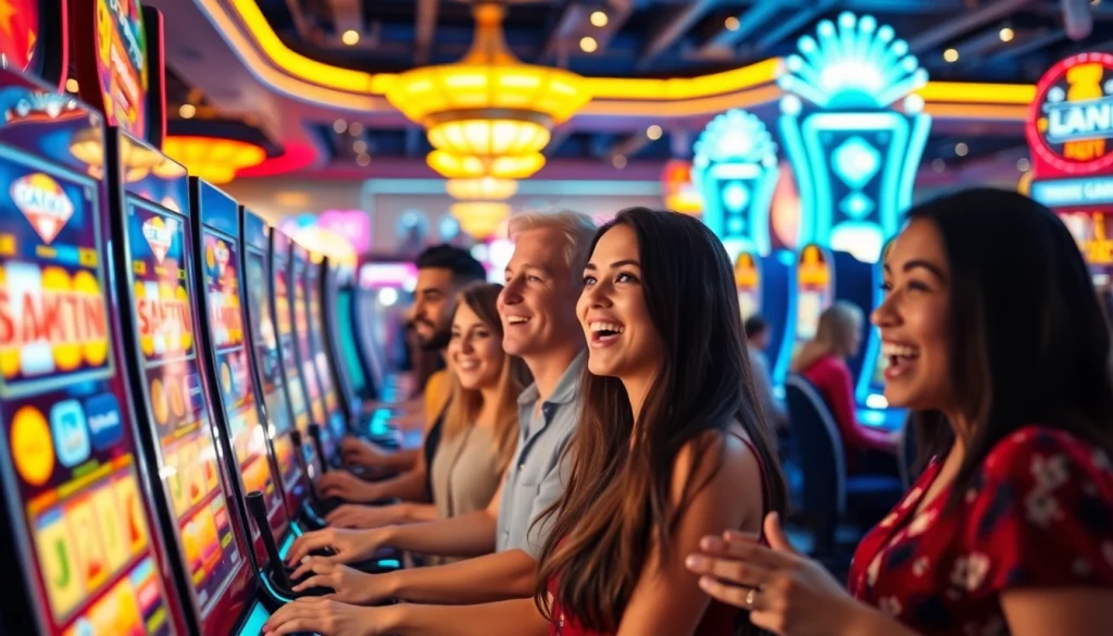 menampilkan pemain di petanitoto saat bermain slot online penuh semangat