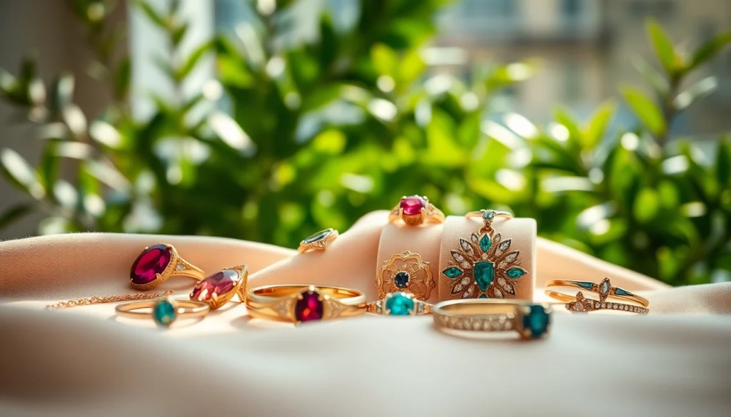 Showcase exclusive handcrafted jewelry from https://valenciakey.es displayed luxuriously.