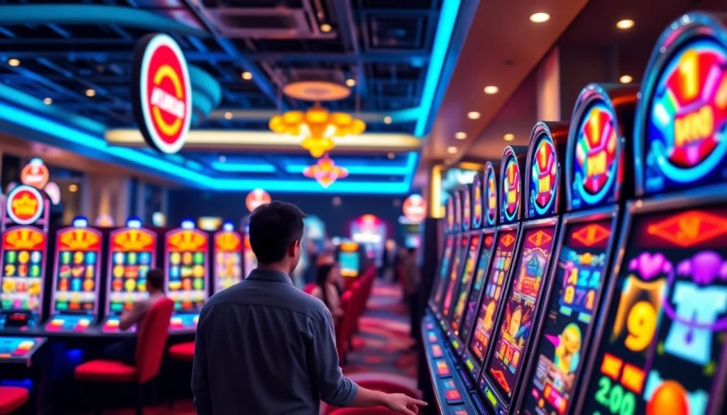 Menangkan besar dengan permainan slot deposit 1000 dalam suasana kasino yang menyenangkan dan energik.