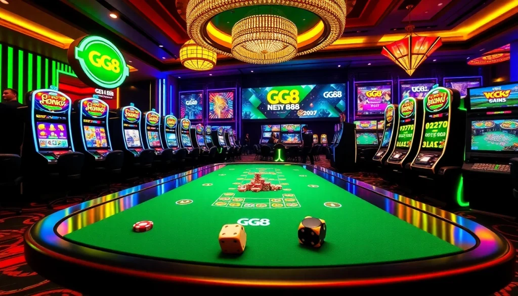 Experience the excitement of GG 88 with dynamic online betting visuals and casino games.