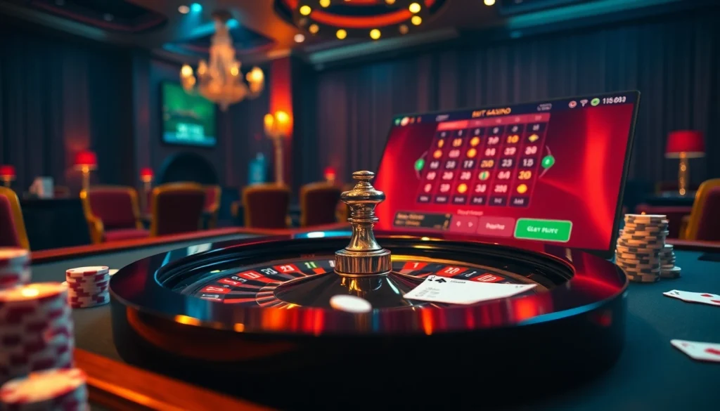 Experience the thrill of online gambling at https://mm88.sh/ with vibrant casino elements.