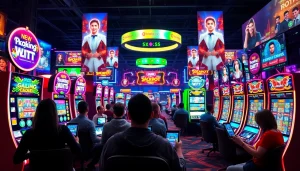 Merayakan keseruan permainan slot dengan petanitoto, menunjukkan suasana penuh energi dan interaksi digital.