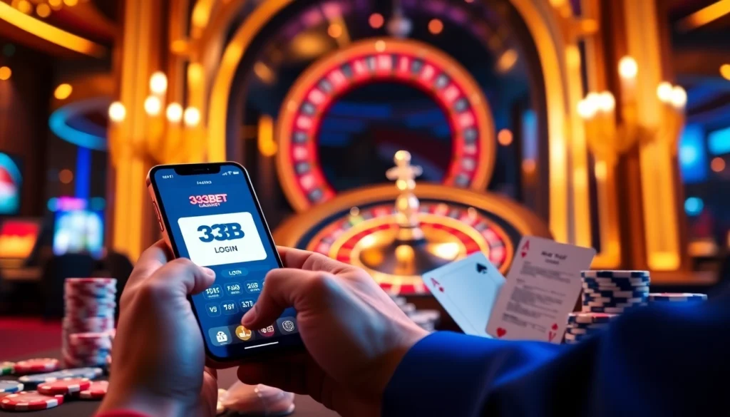 Engage in 333bet Login with excitement while navigating a visually rich online casino interface.
