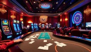 Experience the excitement of S88VIP casino with vibrant slot machines and thrilling poker action.