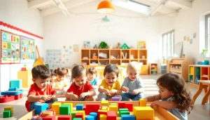 Providing quality childcare at https://juniorsjunction.com in a vibrant and engaging environment.