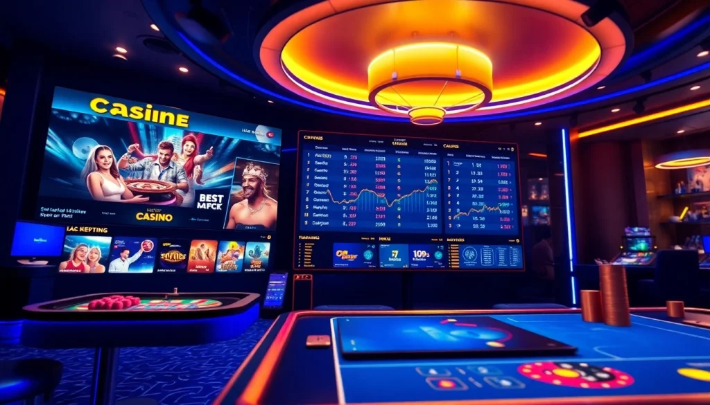 Exciting online casino experience at Nhà cái xx88 with modern gaming interface and vibrant atmosphere.