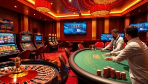 Engage in thrilling gameplay at THABET's luxurious casino, featuring roulette, blackjack, and vibrant slots.