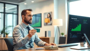 카드현금화의 이점을 설명하는 금융 전문가의 모습