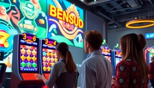 Menampilkan pengalaman pengguna BENSU4D di platform slot dengan grafis menarik.