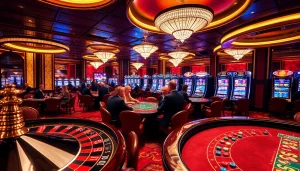 Players enjoying a lively game at the casino tables, emphasizing the thrill of s8 gaming action.